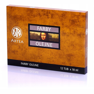 Astra olejové farby 12 ks x 18 ml